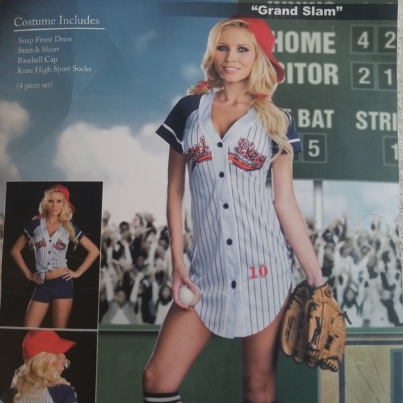 · Dreamgirl Large Grand Slam Baseball Costume · - Picture 2 of 8
